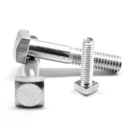 1/4 inch-20 x 3 1/2 inch A307 Grade A Square Head Machine Bolt Low Carbon Steel Zinc Plated Pk 750 P1086