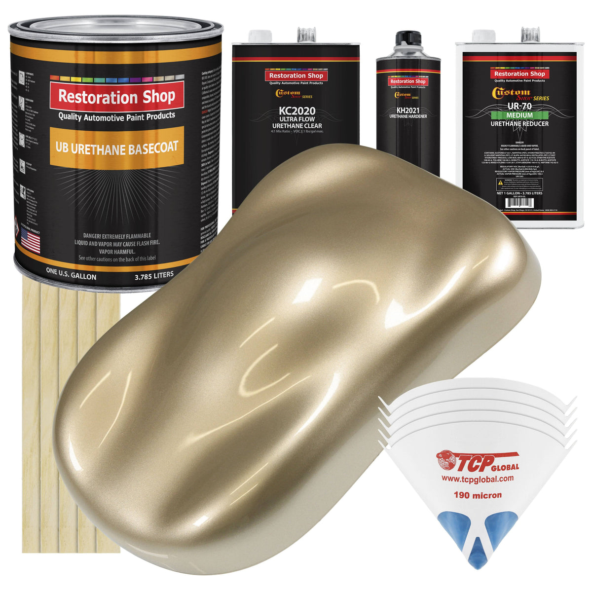 Beige Metallic Basecoat Clearcoat Kit C786