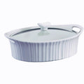 Oval Casserole with Glass Lid, 2.5 Quart T2229