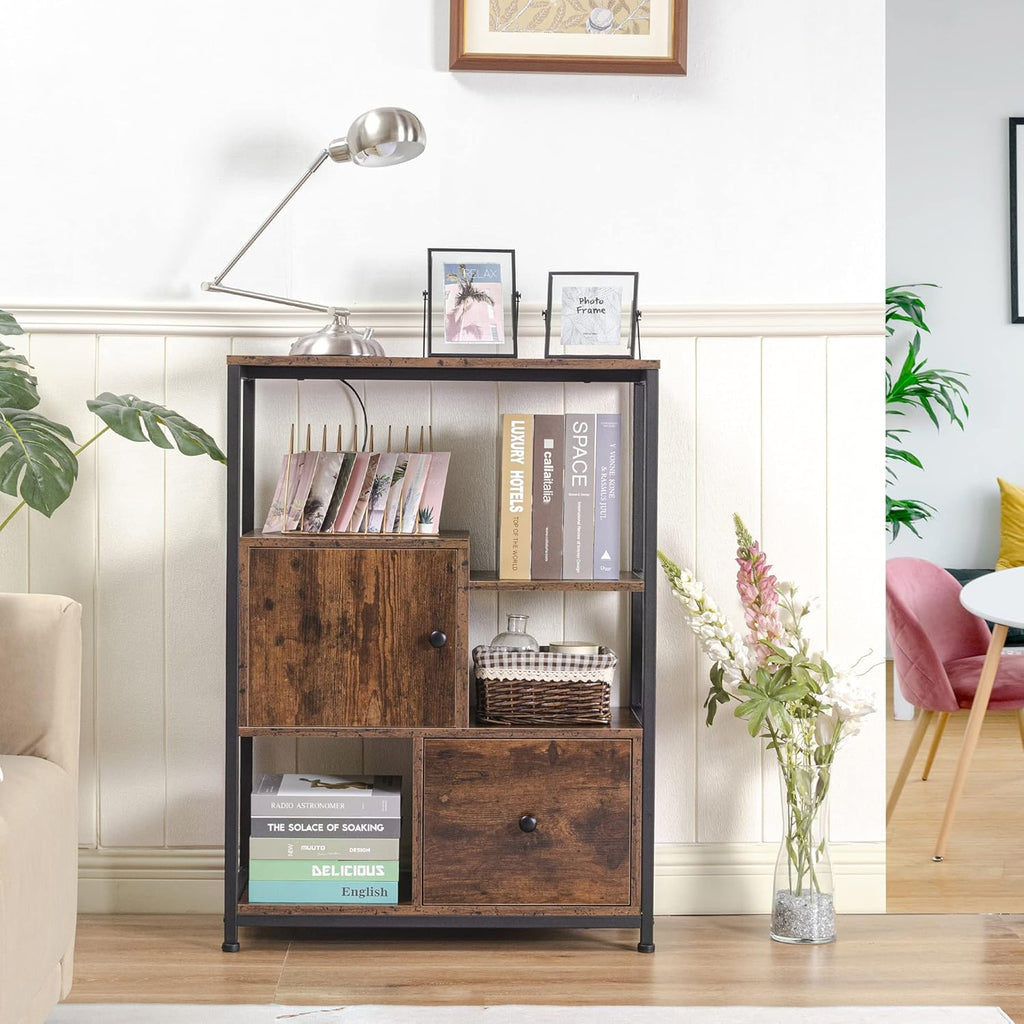 Storage Cabinet with Open Shelf and Drawer B451545