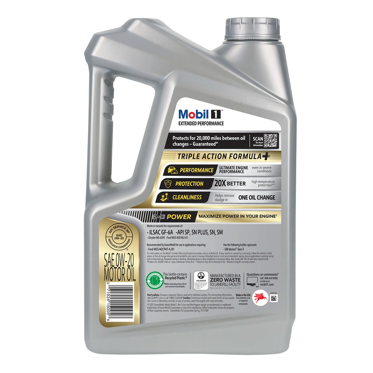 Full Synthetic Motor Oil 0W-20, 5 Quart H6761