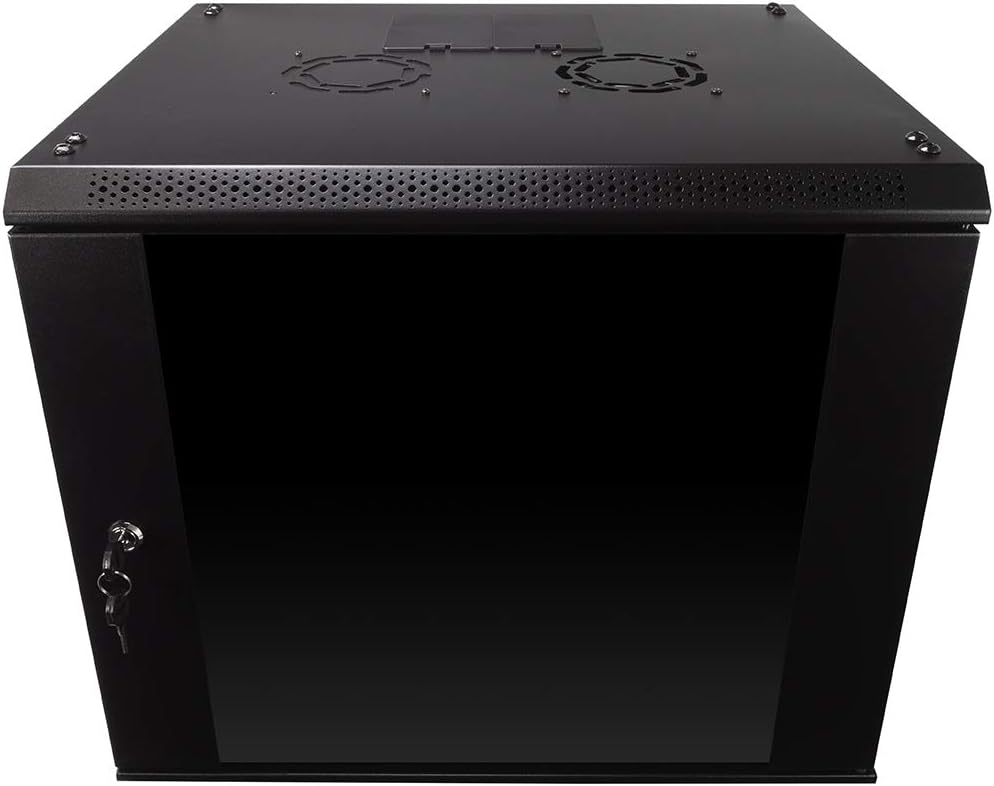 9U Wall Mount Server Cabinet Network Enclosure with Fan W720