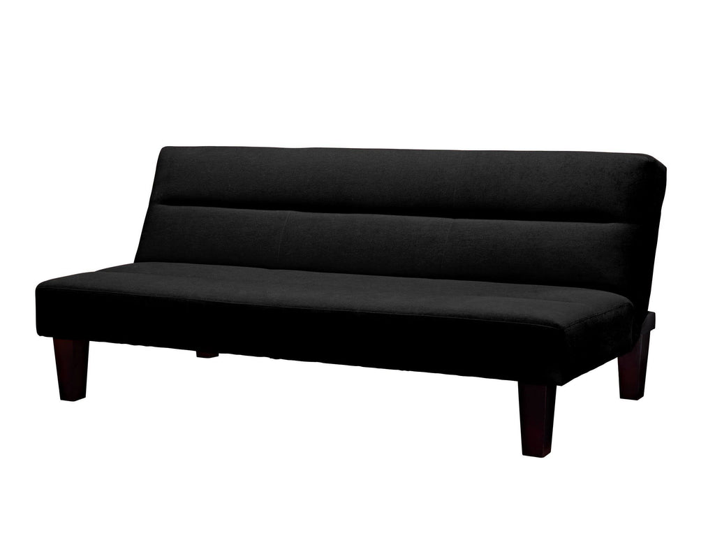 Black Microfiber Futon V76710
