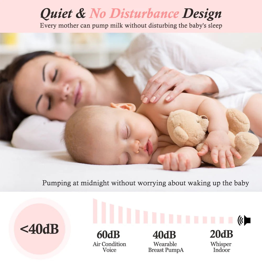 Double Electric Breast Pump, Portable Anti-Backflow 3 Modes 9 Levels, Pink D5024
