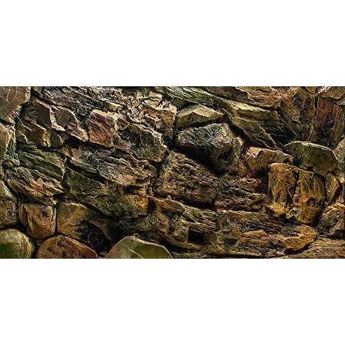 Rock Wall Aquarium Background Poster Fish Tank Decor K4997