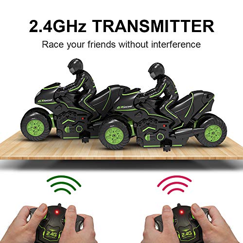 Green 2.4GHz Remote Control Motorcycle F21644