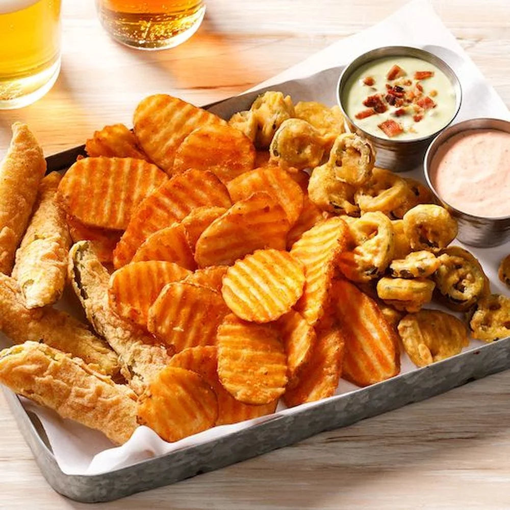 1/4 Savory Battered Potato Skin On Slice, 4 Pound F7333
