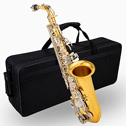 Black/gold keys Eb Alto Saxophone with Case P9228