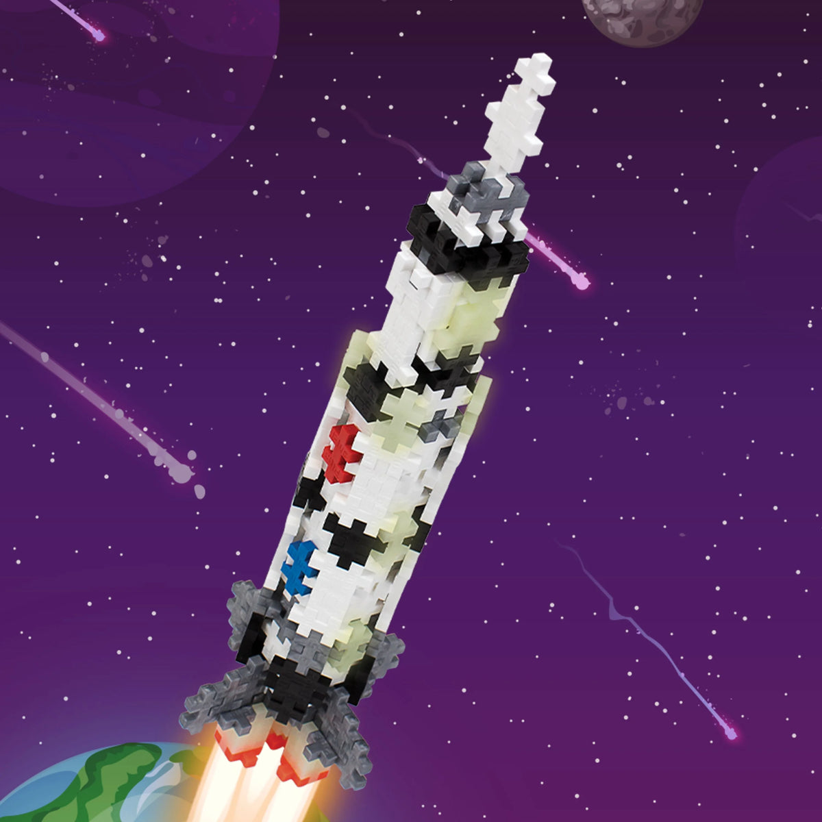 Saturn V Rocket Apollo 11 Space Construction Building Set - 240 Pieces F67399