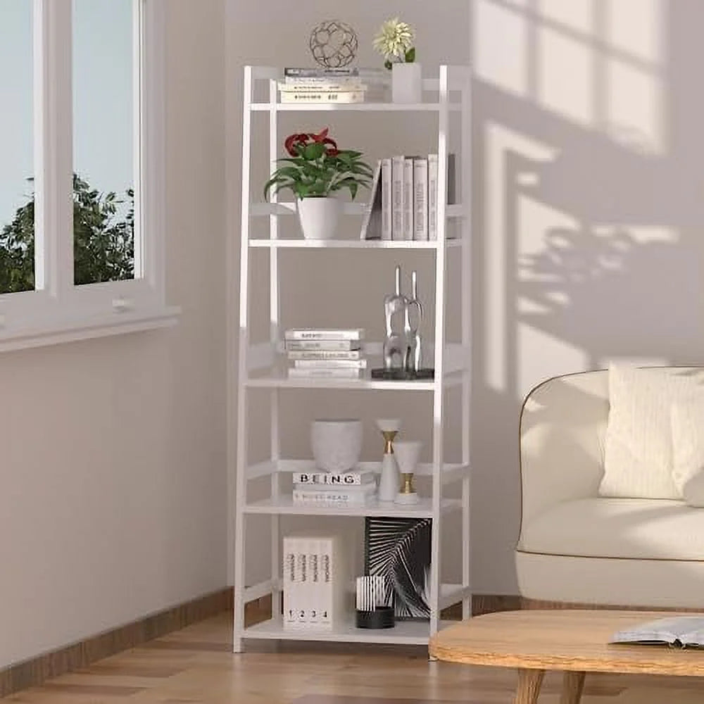 White Bookshelf Bookcase Shelves U55484