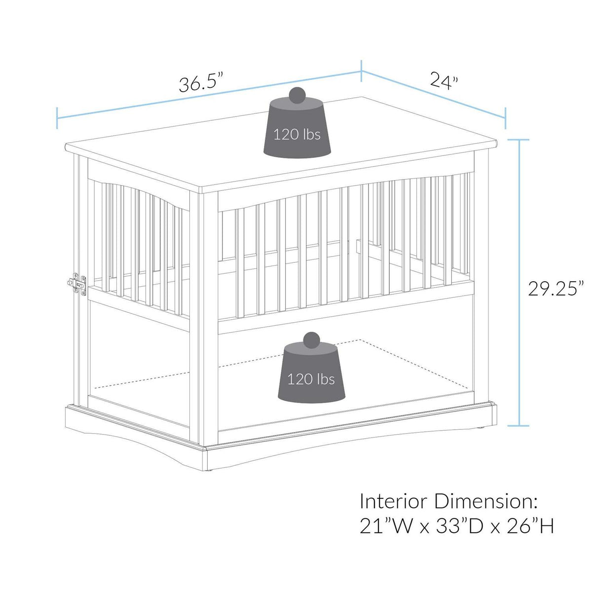 End Table Pet Crate A5926