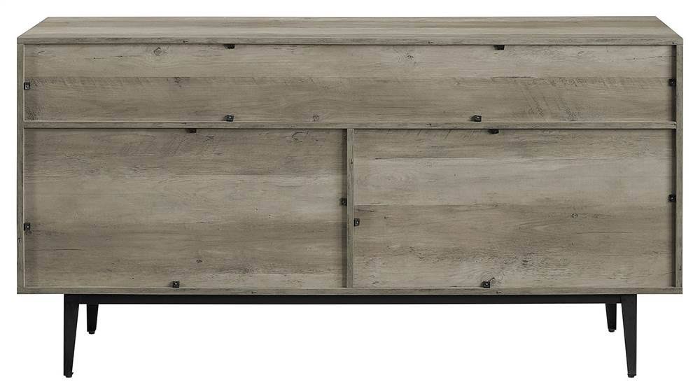 Faux White Marble 2 Drawer Sideboard Q883