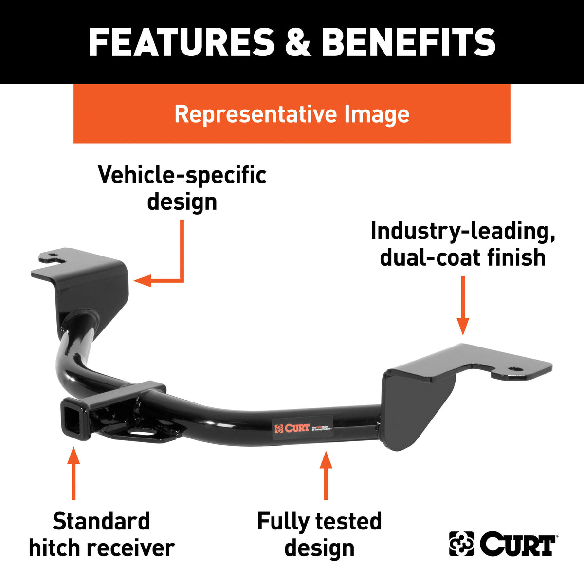 Class 2 Trailer Hitch with Ball Mount A26431