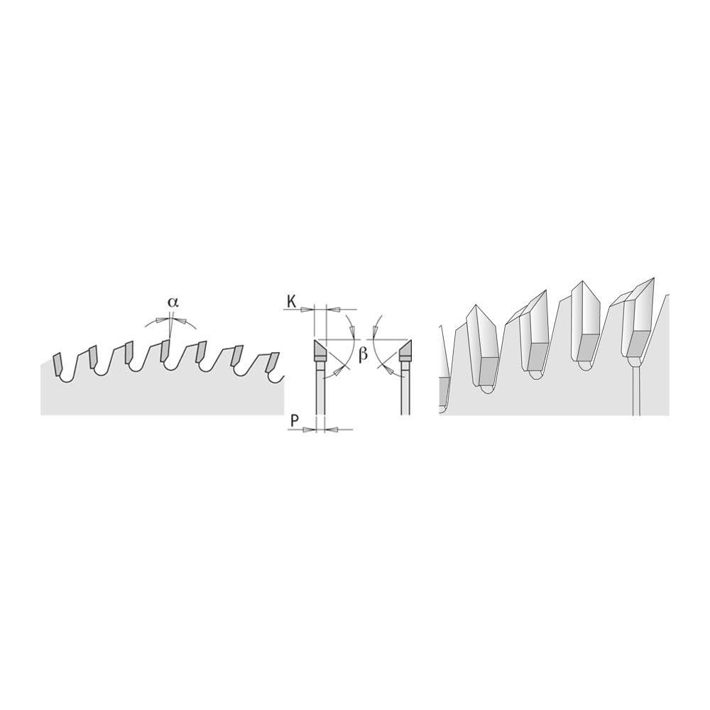 Industrial Melamine & Fine Cut-Off Saw Blade, 220mm x 64 Teeth with 30mm Bore O64654