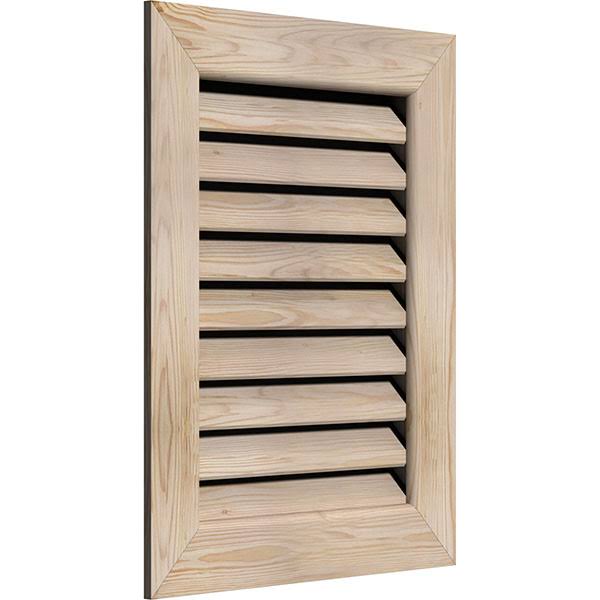 18-in W x 12-in H Vertical Gable Vent, Unfinished Pine E46176