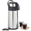 Thermal Airpot Coffee Carafe Beverage Dispenser Stainless Steel 4.4qt Y87561