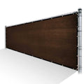 Brown Privacy Fence Screen Mesh with Reinforced Grommets V64135