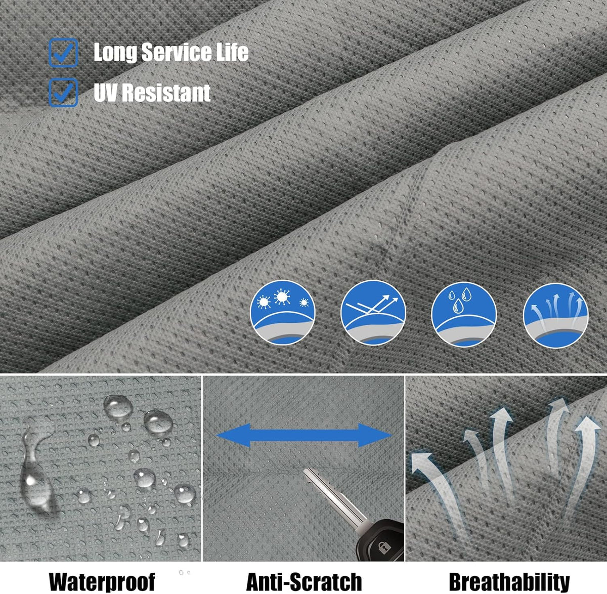 6 Layers Windproof Anti-Scratch UV Resistant RV Cover H792592