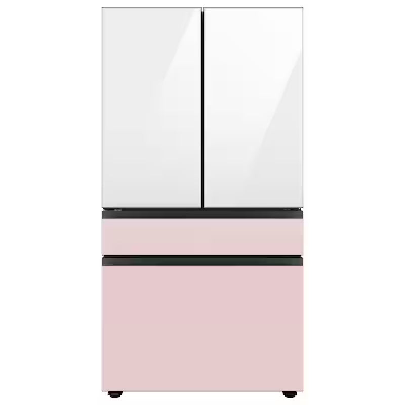 White Glass Top Panel for 4-Door French Door Refrigerator D2611