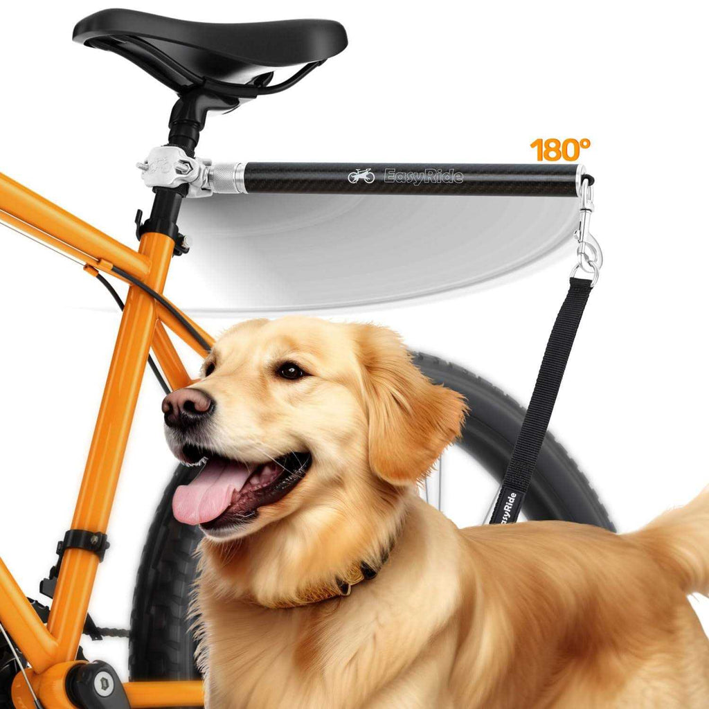 Rotating Dog Bike Leash With Shock Absorbers Q768612
