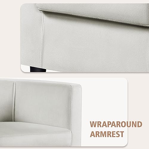 Olive Green Velvet Barrel Chair Q421072
