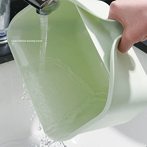 Green Plastic Small Trash Bin Y676