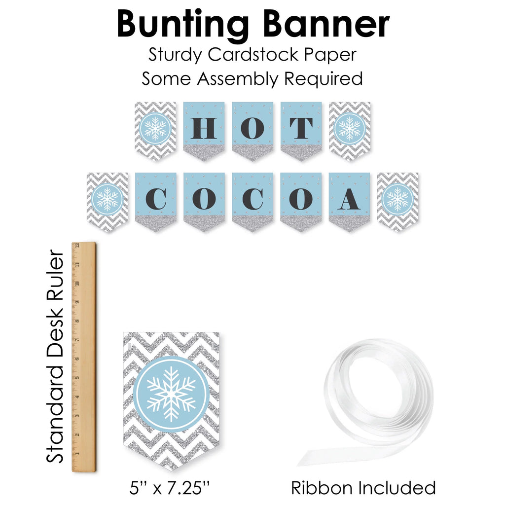 50 Pieces Hot Cocoa Drink Bar Decorations Kit R813