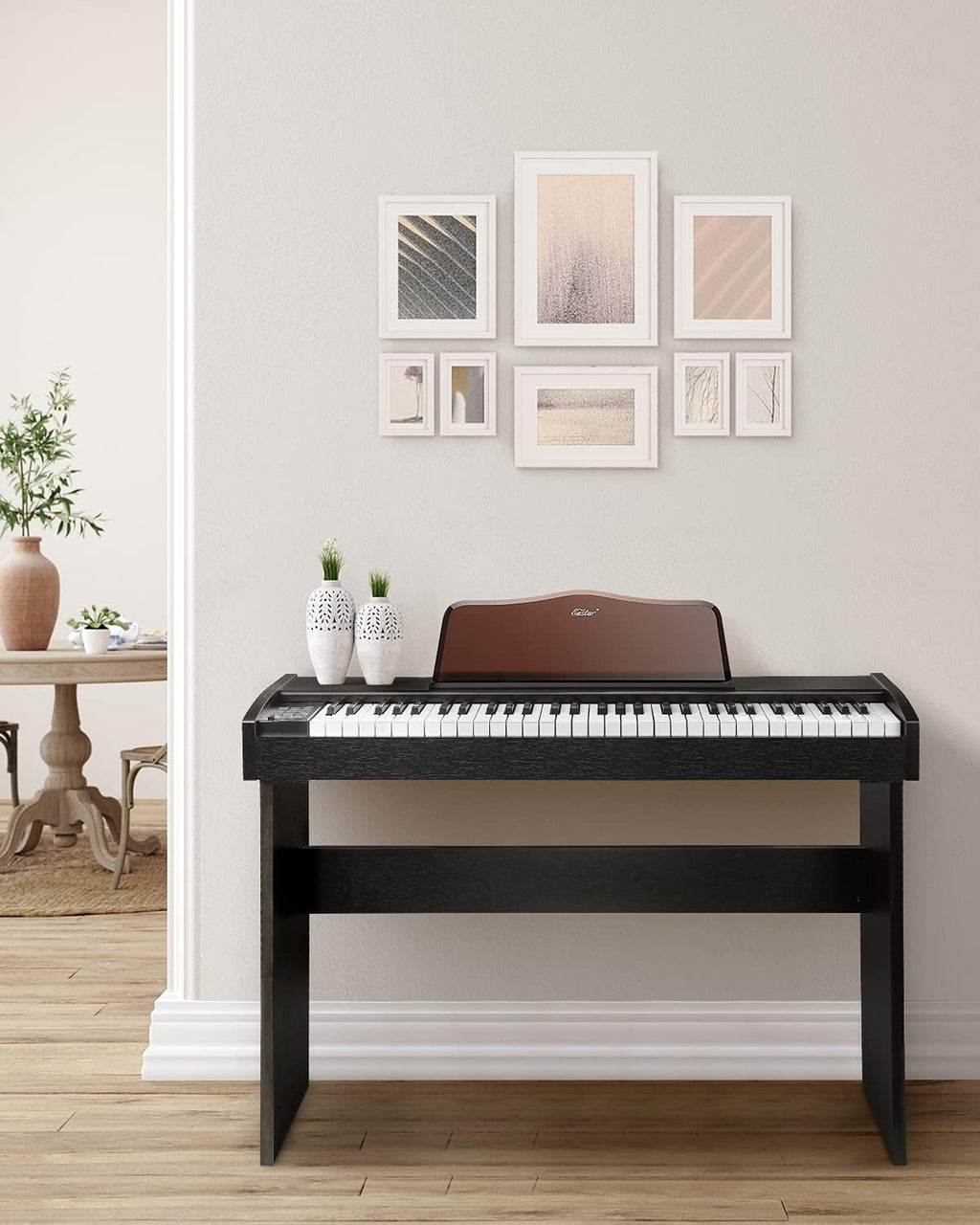 61 Key Full Size Digital Piano with Sustain Pedal & Music Stand Z220