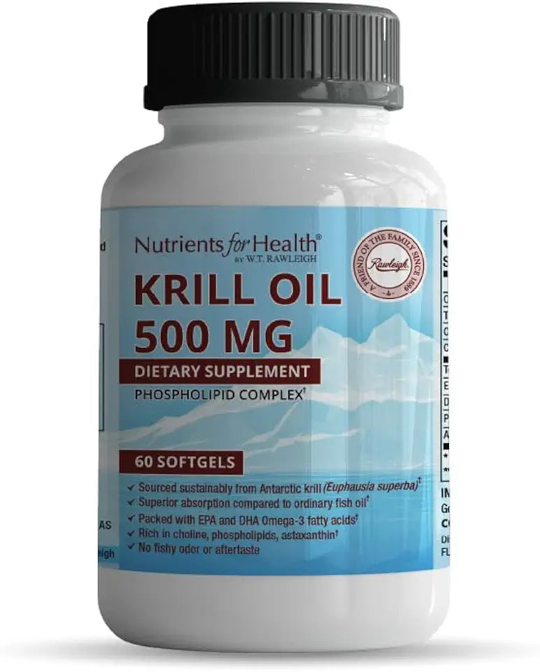 Krill Oil 500mg 60 Softgels Dietary Supplement M683
