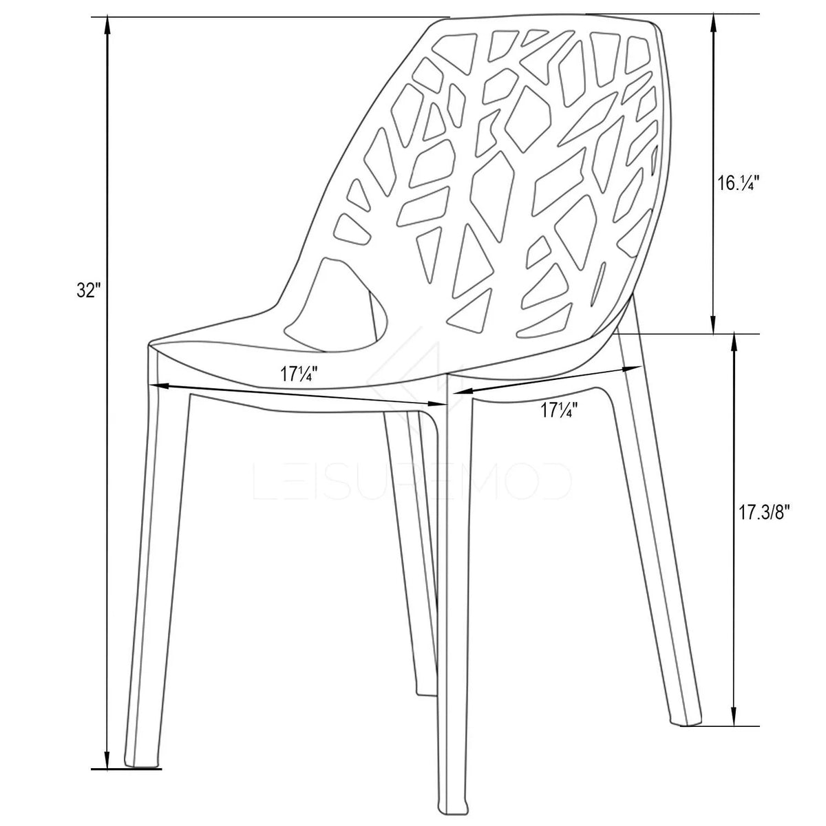 Dining Chair Set Of 4 U599