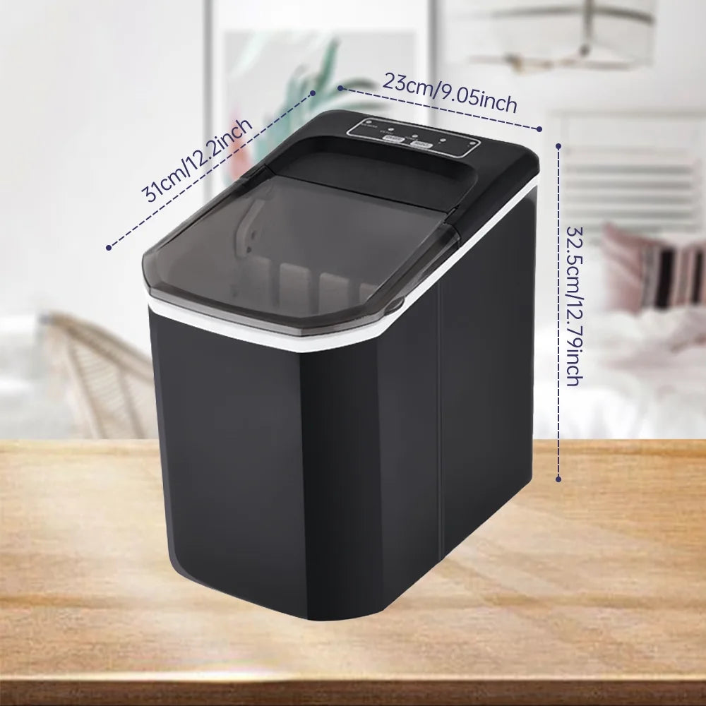 Countertop Ice Maker, 26lbs in 24Hrs, Self-Cleaning Ice Machine with Basket G157