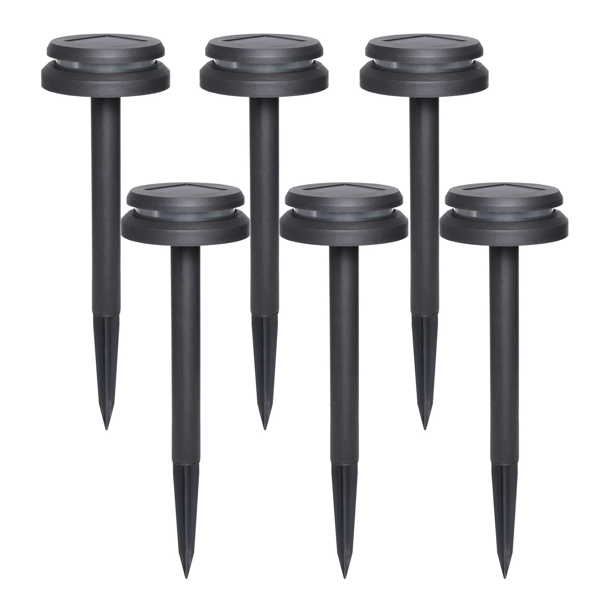 6-Count Solar-Powered Dual Direction Pathway LED Light Set U783