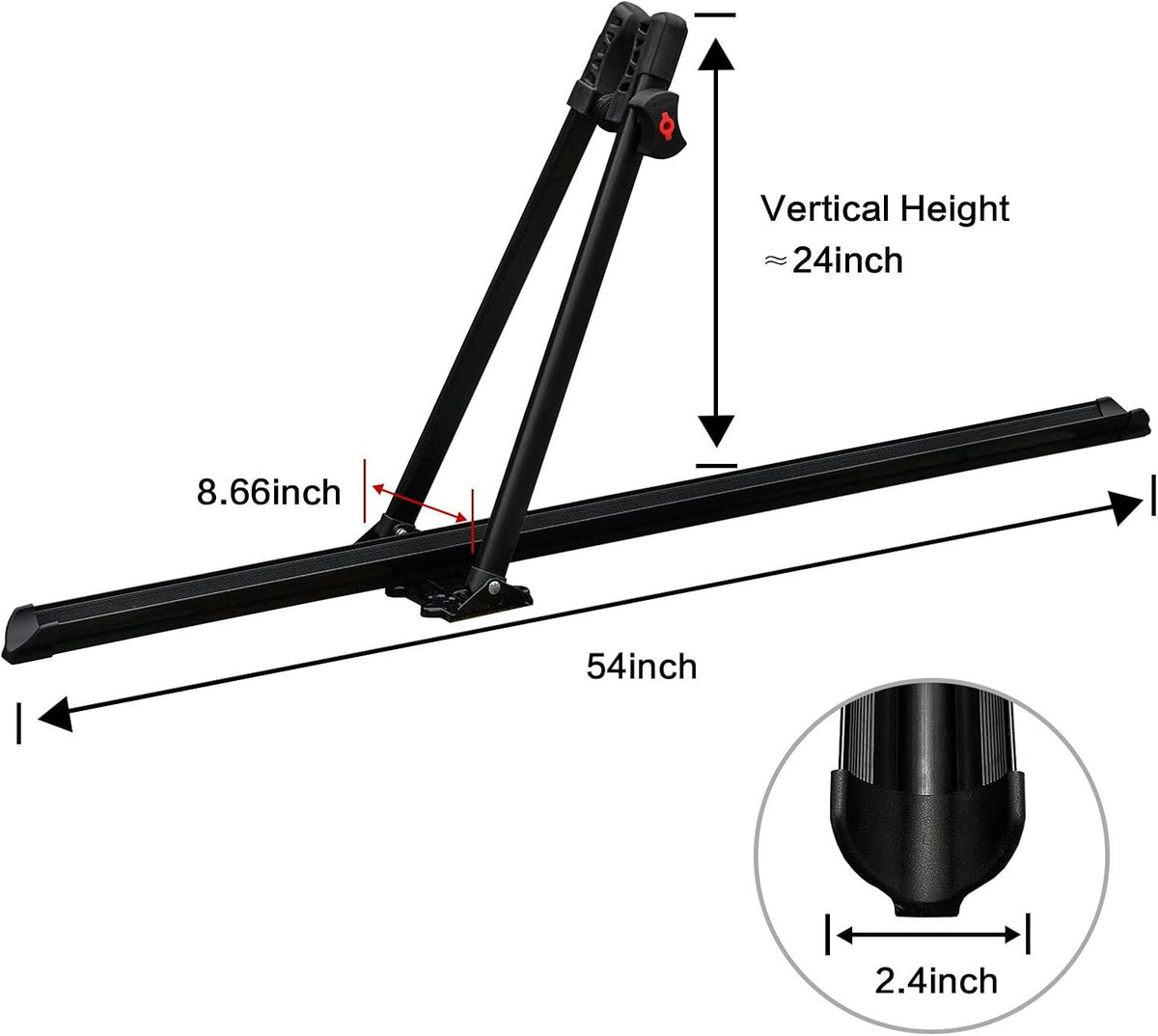 1 Bicycle Capacity Roof Bike Rack M937