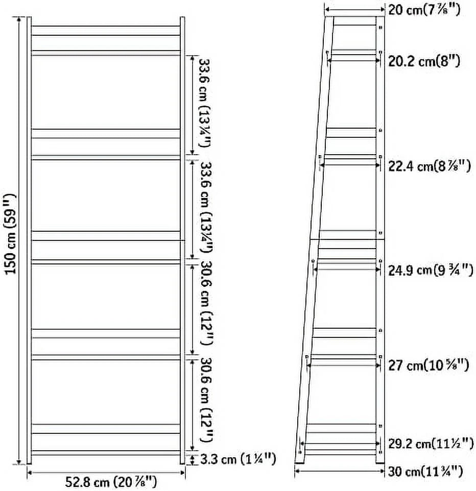 White Bookshelf Bookcase Shelves U55484