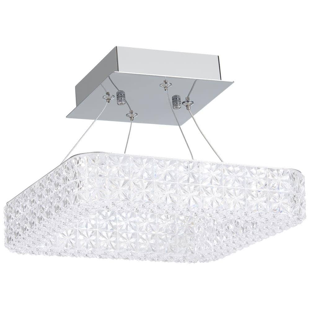 Chrome LED Semi-Flush Mount Light W17600