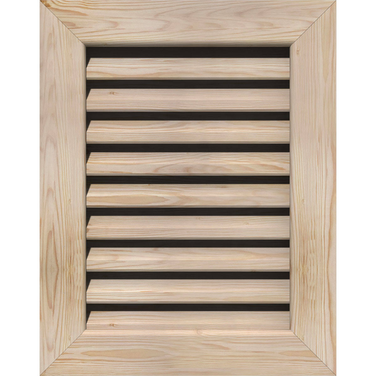 18-in W x 12-in H Vertical Gable Vent, Unfinished Pine E46176