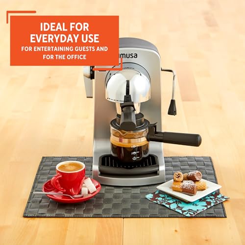 4 Cup Espresso Cappuccino Maker, Black Z735
