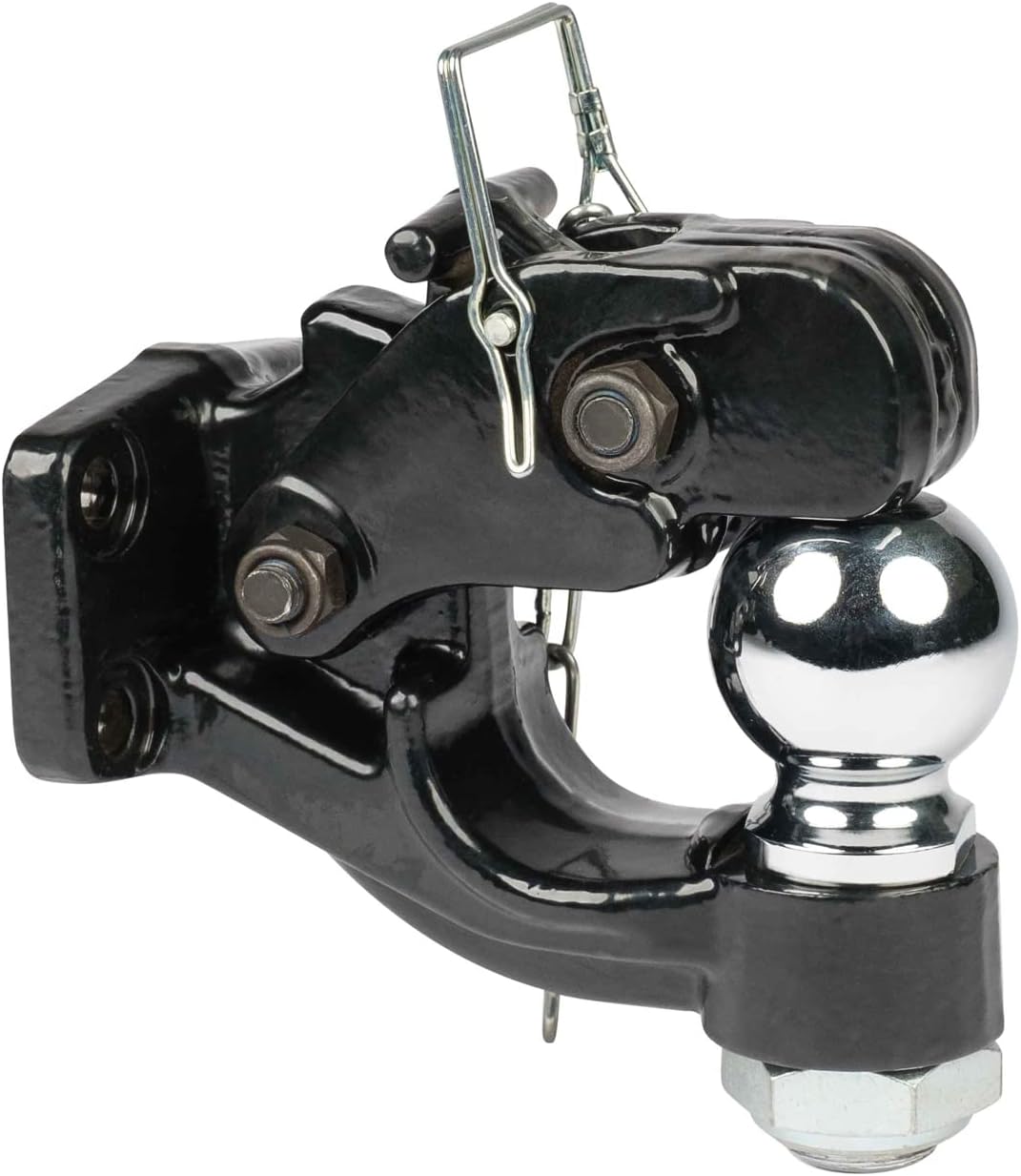 Pintle Hitch with 2-5/16-Inch Trailer Ball, 8 Ton Combination Hitch with Mounting Kit B92909