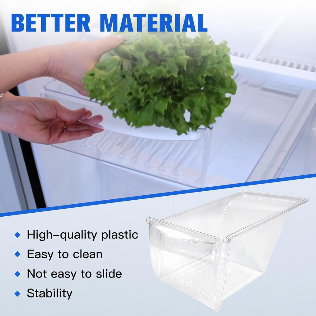 2Pcs Fridge Crisper Drawer & Crisper Bin Refrigerator Replacement G606897