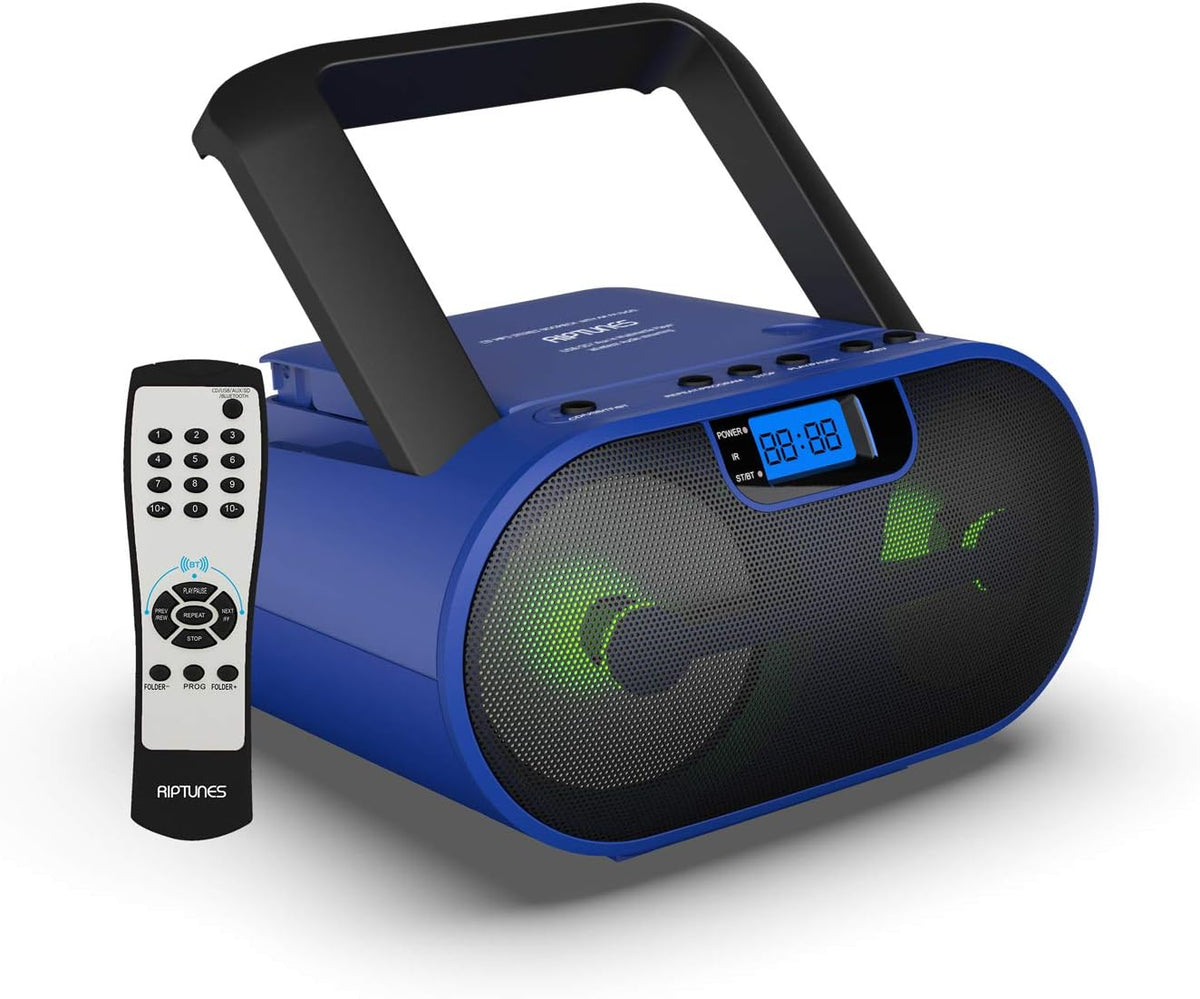 Pink Pack of 2 Portable CD Player Boombox with Bluetooth T7372