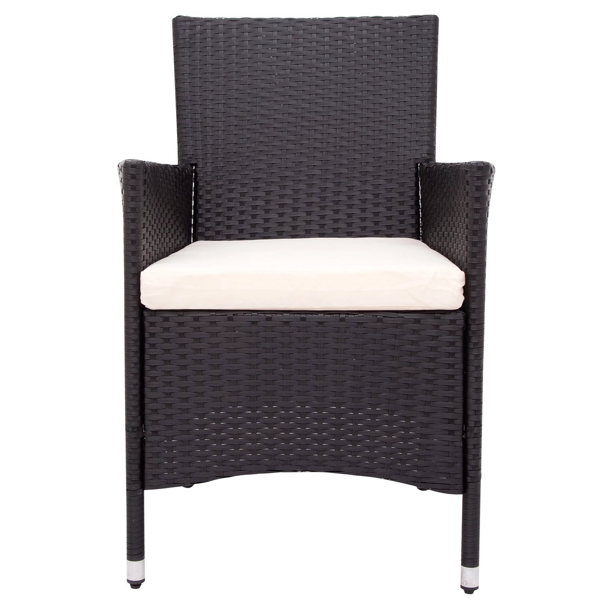 Outdoor PE Rattan Wicker Dining Set of 7 with 6 Chairs Q85952