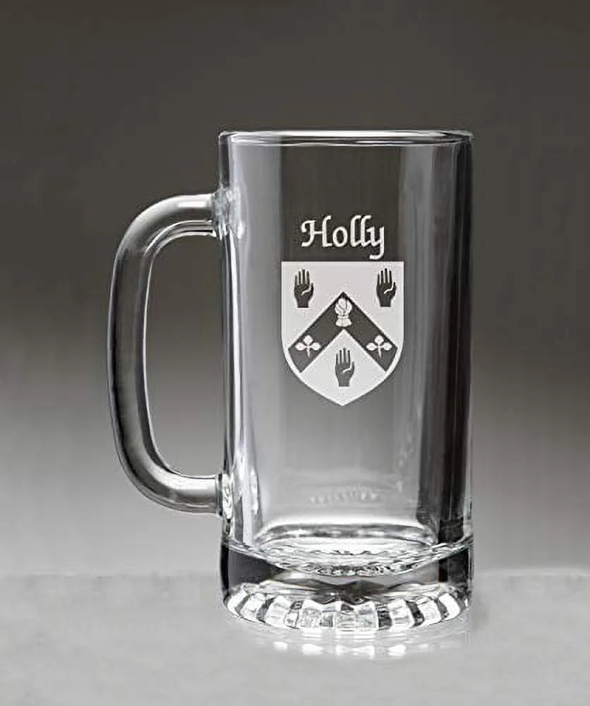 Irish Coat of Arms Glass Beer Mug Z19281