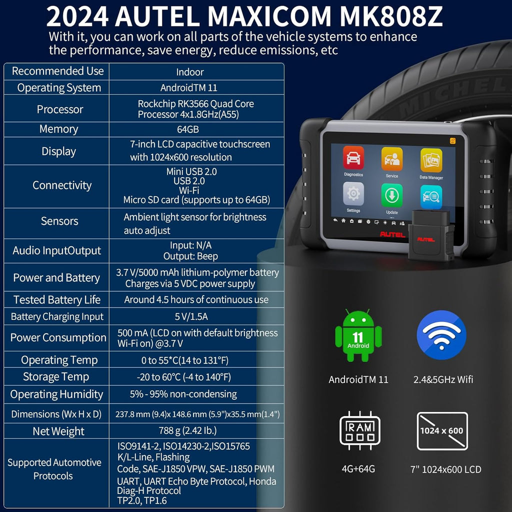 40+ Service Active Test Injector Coding Android 11 OBD2 Auto Scan Tool O7536