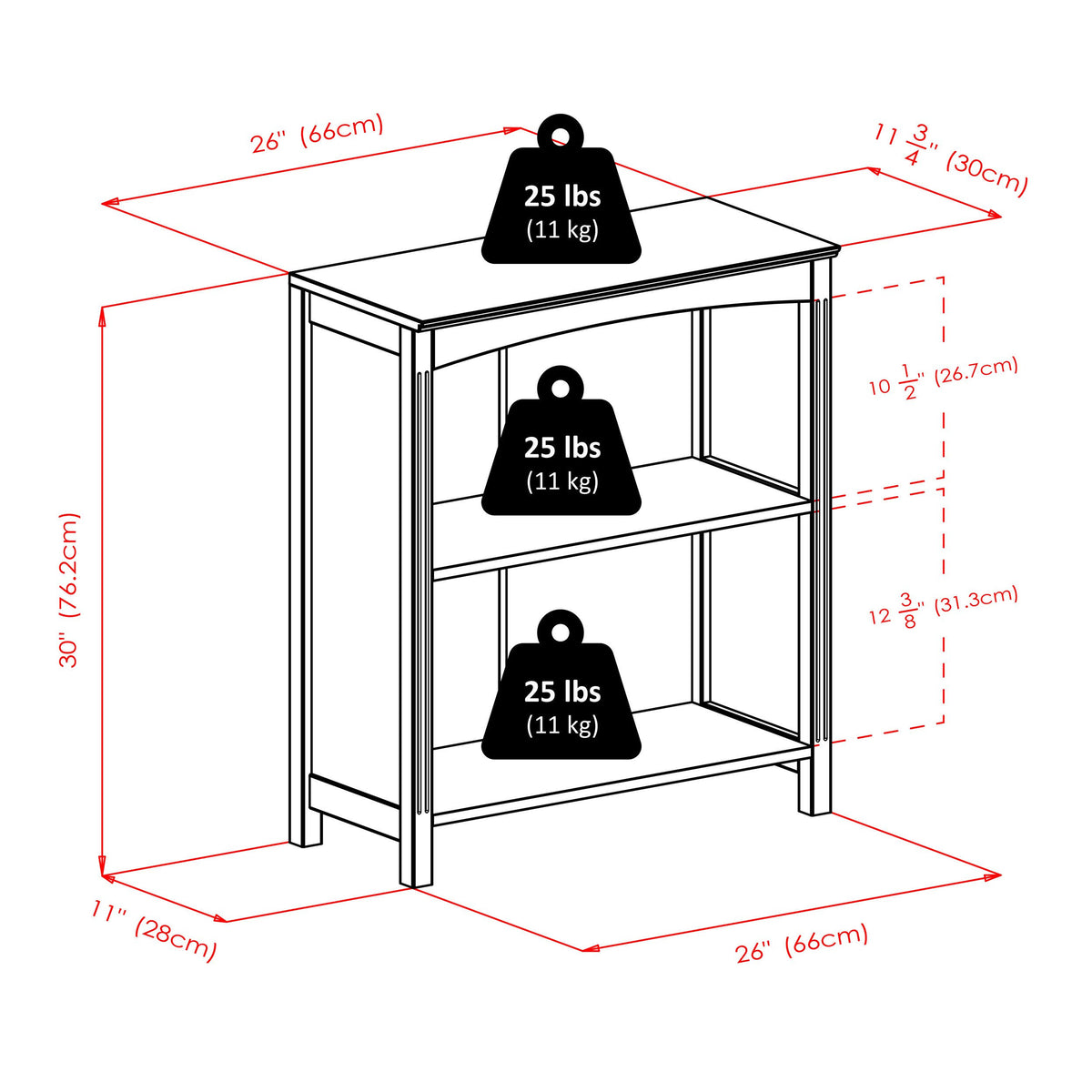 Espresso 5 Tier Storage Shelf N938172
