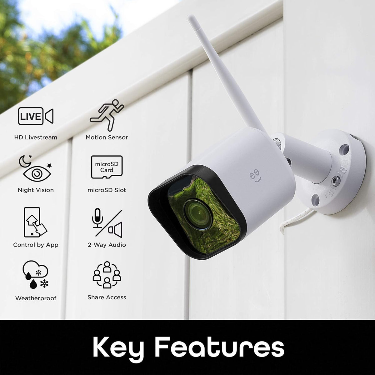 2 Pack 1080p Outdoor Security Camera with Night Vision and Motion Detection Q3795