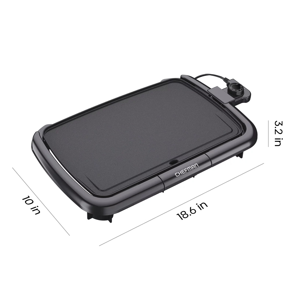 Electric Griddle Non-Stick 10"x16" Black N9980