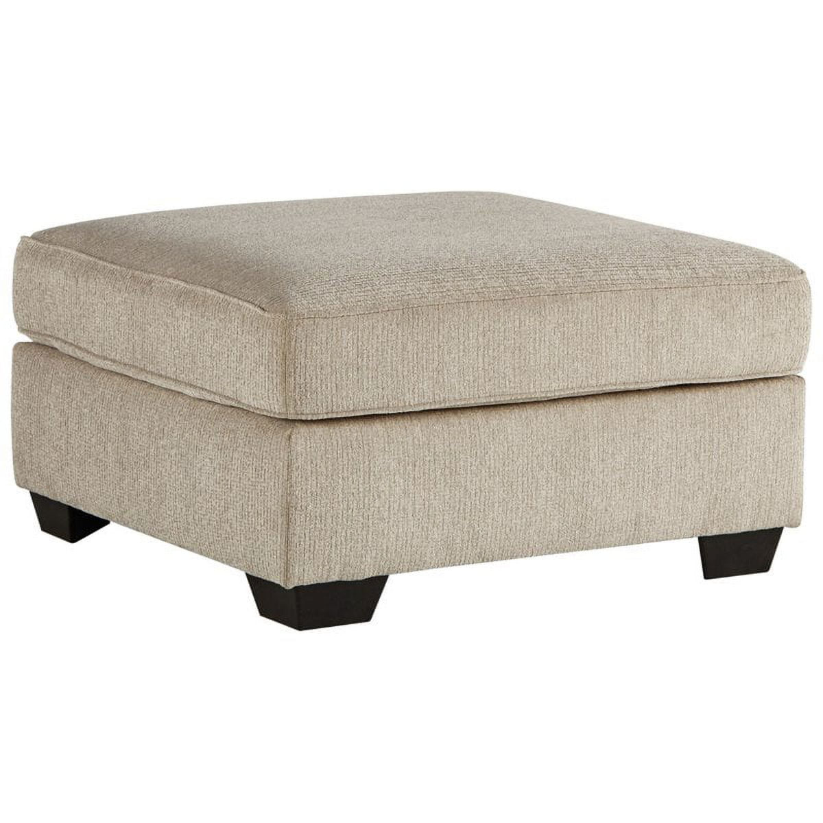 Putty Beige Fabric Oversized Accent Ottoman T965218