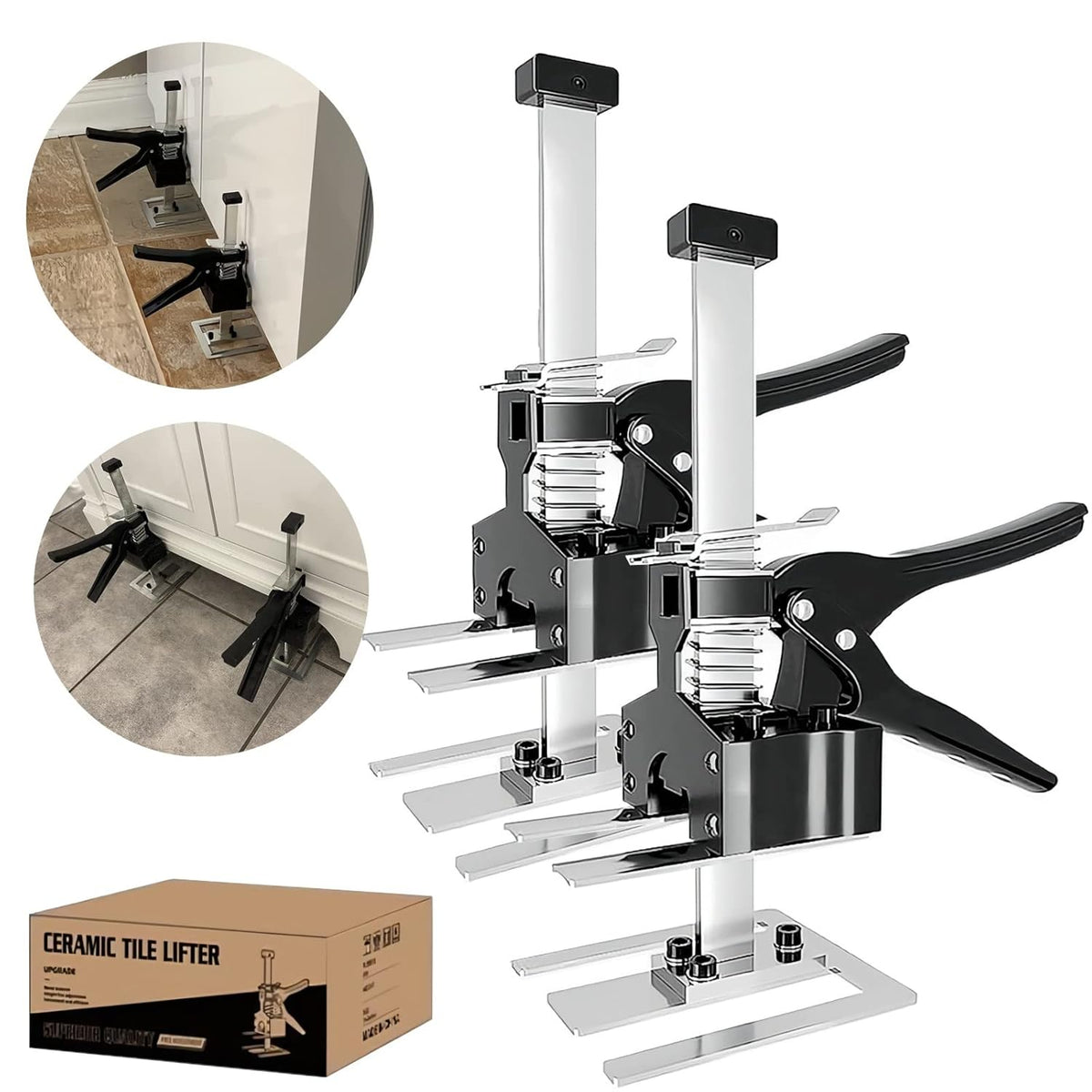 150KG Hand Jack Tool Furniture Lifting Levelers (2PCS) D90150