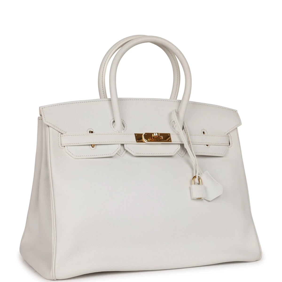 Pre-owned White Epsom Leather Birkin 35 R594138