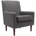 Navy Polyester Fabric Arm Chair T64105